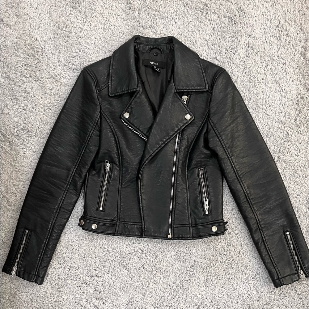 Forever 21 Black leather jacket